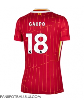 Liverpool Cody Gakpo #18 Tricou Fotbal Replică 2024-25 Femei Acasa